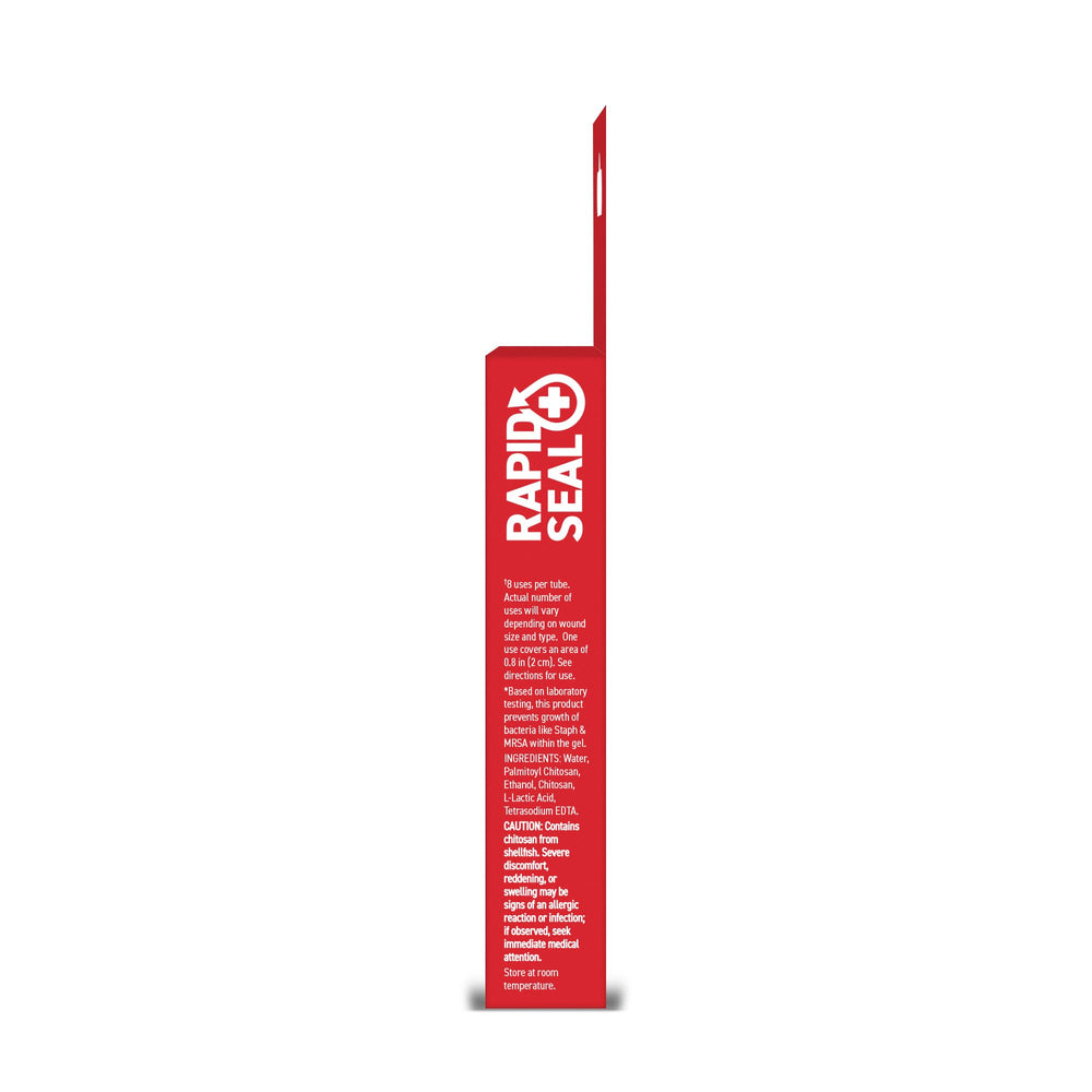 Rapid-Seal Wound Gel emergency-kit-ready supports on-the-go first aid.
