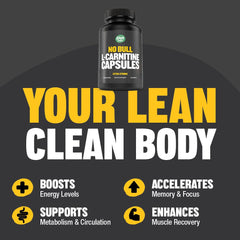 Front view of Raw Barrel No Bull L-Carnitine label indicating purity and keto friendly formula