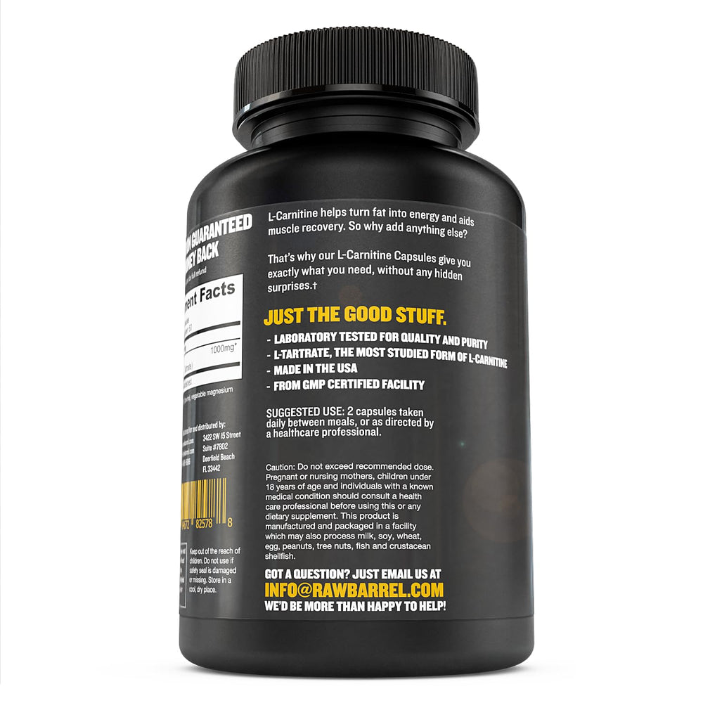 Wellness setup with Raw Barrel No Bull L-Carnitine in a practical routine