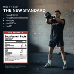 RAW Essential CHARGED packaging highlighting premium ingredients and performance