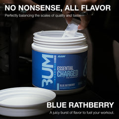 RAW Essential CHARGED powder dissolving smoothly in water.