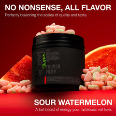 RAW Thuper Pump jar label highlights L-Citrulline and Beta-Alanine for endurance