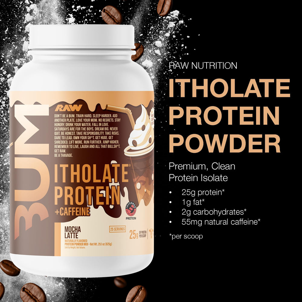 Mocha Latte powder pour reveals a creamy, coffee-inspired shake after training.