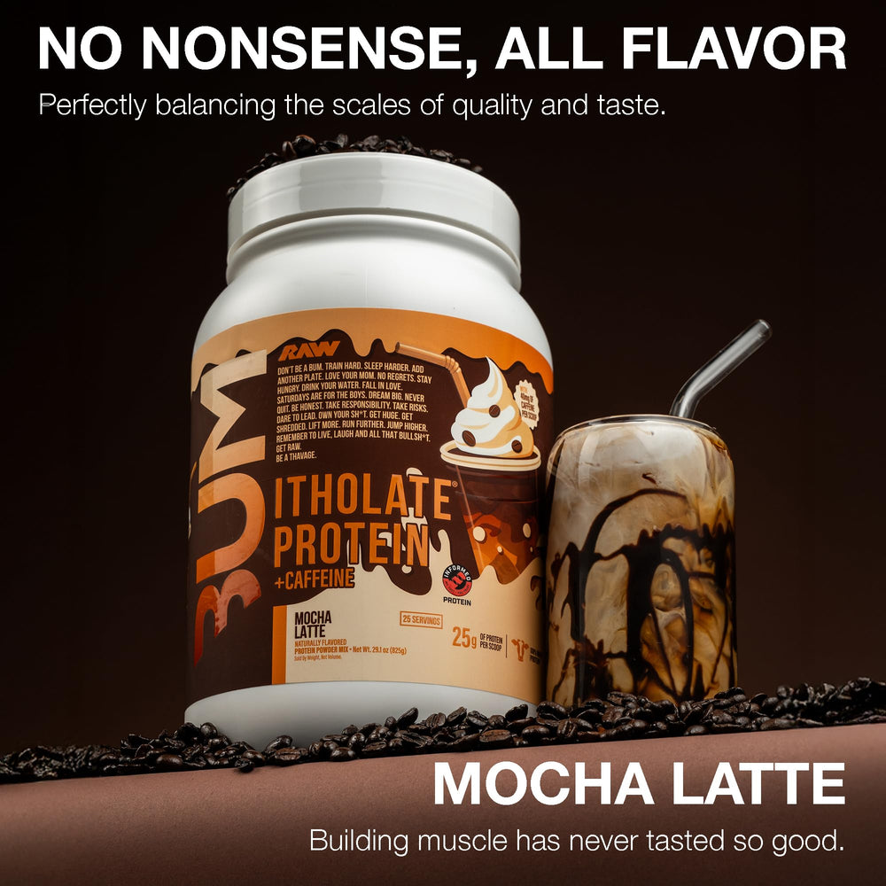 Itholate scoop reveals 25 g protein per serving for lean gains.