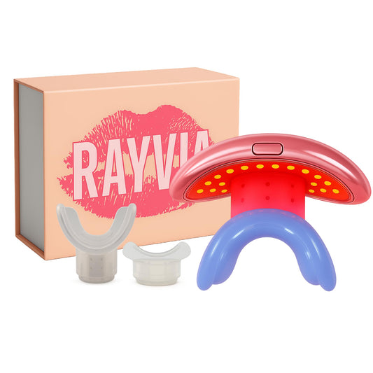 Rayvia red light therapy device for the face boosts firmness and tone