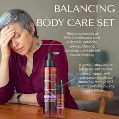 RD Alchemy Balancing Body Lotion being massaged into dry skin for hydration
