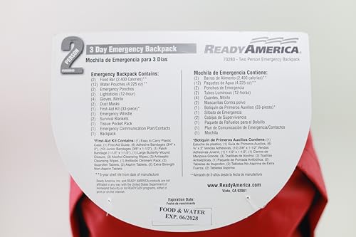 Ready America 70280 water pouches for hydration and long shelf life