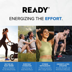 Ready Clear Protein Water outdoor scene emphasizing easy hydration