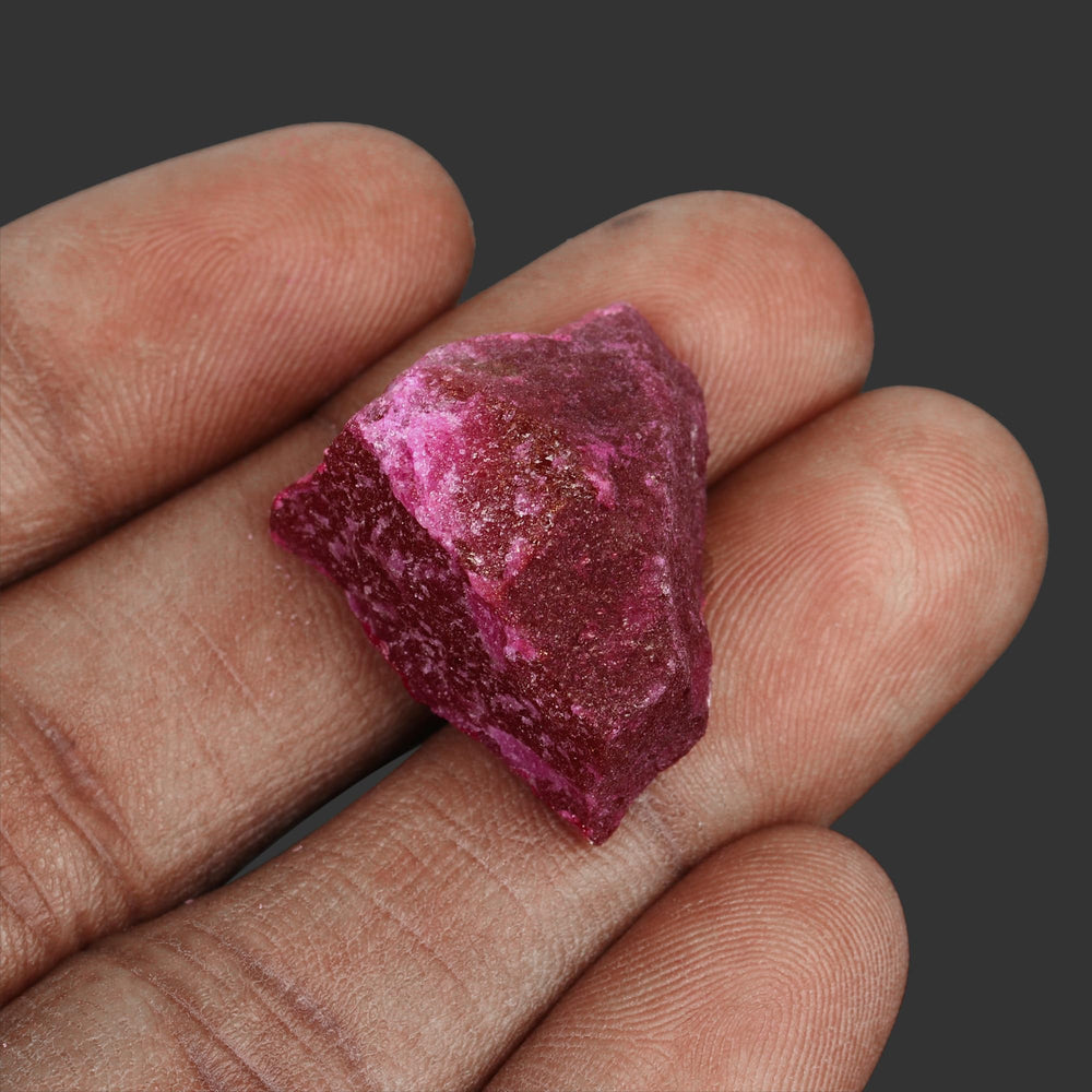 REAL-GEMS red ruby chakra-healing crystal supports meditative energy during rituals.
