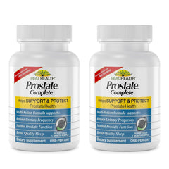 Real Health Prostate Complete bottle for daily prostate wellness support.
