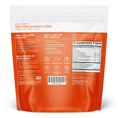 Real Ketones orange-flavored drink in glass suggests refreshing keto hydration.