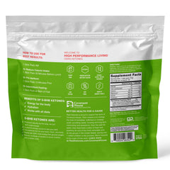Real Ketones powder dissolving in water creating a smooth keto beverage.