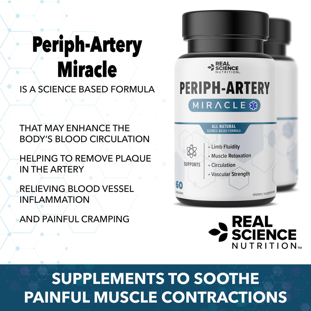 Real Science Nutrition PADM label closeup noting nitric oxide research influence.