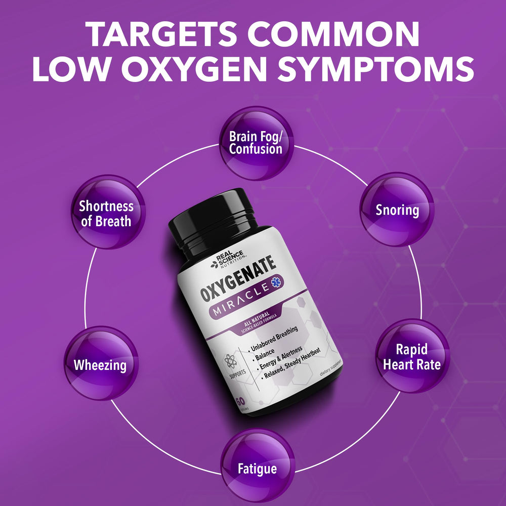 Real Science Oxygenate Miracle label details ingredients like Vinitrox and GABA