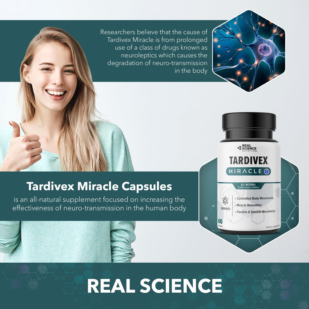Real Science Tardivex capsules pair indicates an easy two-pill routine.