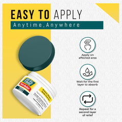 Menthol and eucalyptus provide a cooling, refreshing feel on contact.
