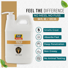 MAXX ingredients panel showing a natural blend for informed use