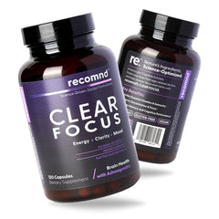 recomnd Clear Focus bottle for daily memory and focus support.