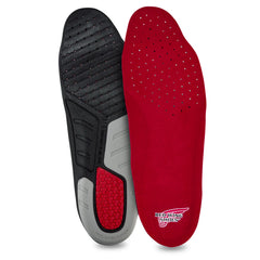 Red Wing Quadrex V2 replacement footbed with gel heel pad for enhanced comfort and heel shock absorption.