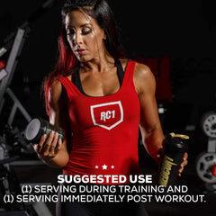 REDCON1 Grunt EAAs Cherry Lime glass with water suggests easy hydration after workouts