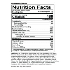 Redcon1 MRE Blueberry Cobbler scoop with powder for protein boost
