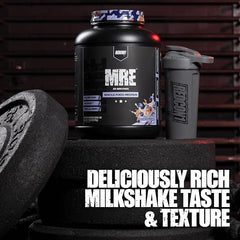 Redcon1 MRE nutrition panel close-up showing 47g protein per serving