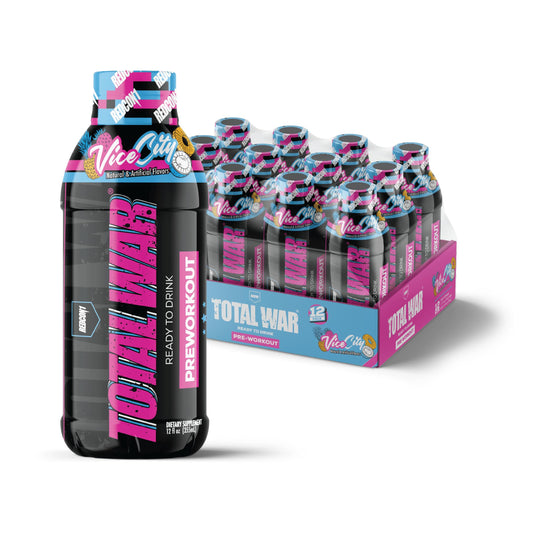 RedCon1 Total War RTD bottle front, ready-to-drink energy boost for workouts.