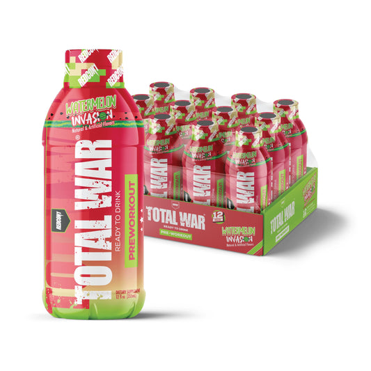 REDCON1 Total War watermelon RTD bottle ready for intense training.
