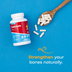 Redd Remedies Calcium Mag D gluten-free label emphasizes ovo-vegetarian purity.