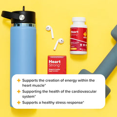 Redd Remedies Heart Strong front-label view highlighting vegan non-GMO formula