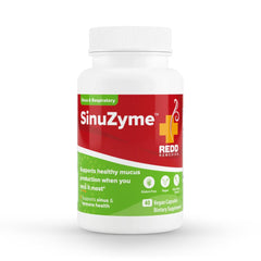 Redd Remedies SinuZyme bottle front for sinus support and immune balance.
