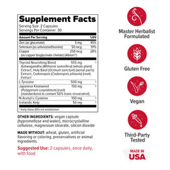 Redd Remedies Thyroid Strong capsules closeup highlighting vegan formula for hormone support