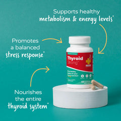 Redd Remedies Thyroid Strong label info noting gluten-free and non-GMO quality