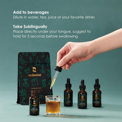Redmint Bai-zhu Atractylodes bottle for digestive vitality.