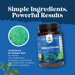 Reduced Glutathione with Milk Thistle bottle on kitchen counter