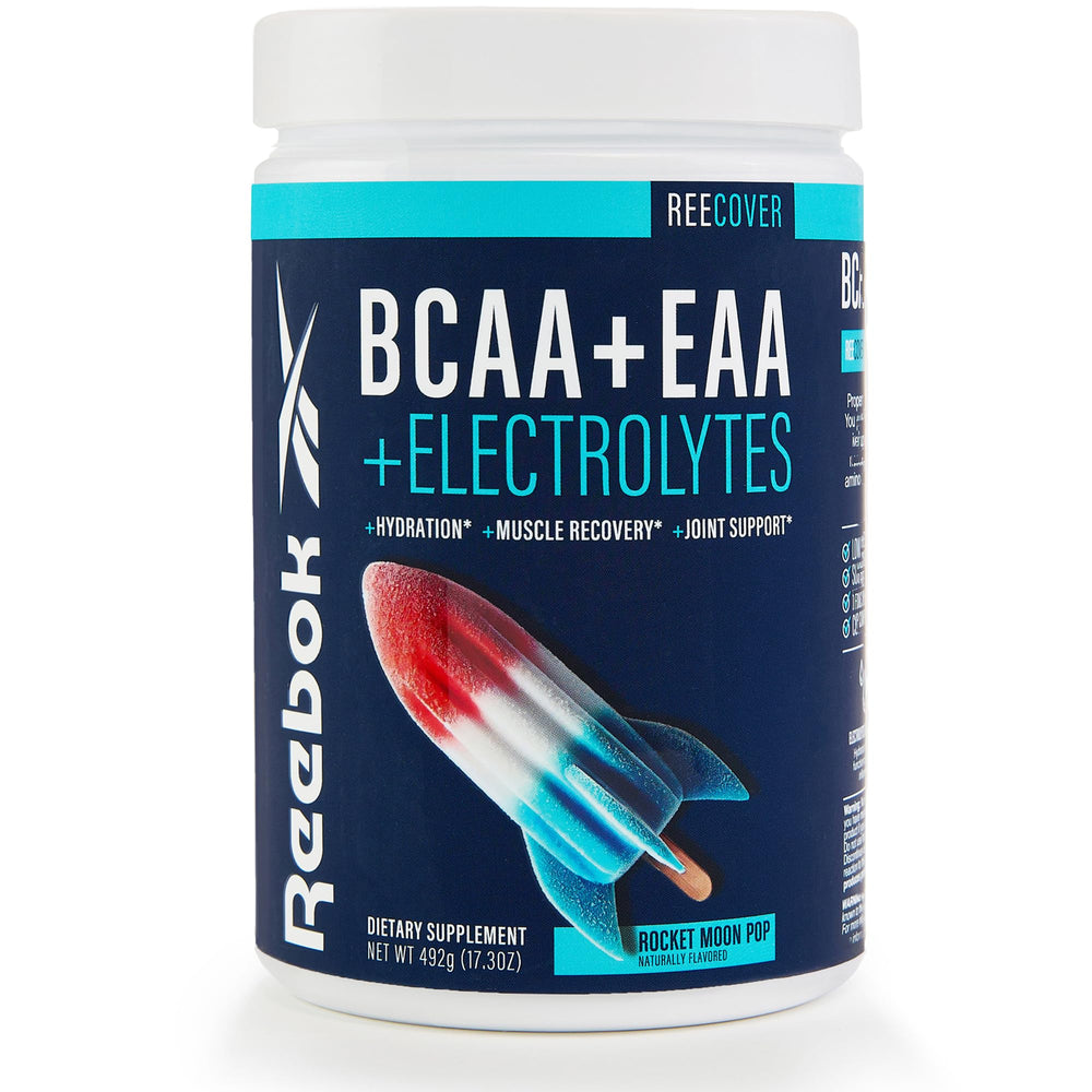 Reebok REEcover amino acids and electrolytes tub for post-workout recovery