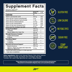 Reebok REEenergize serving scoop aids precise measurement and consistency.