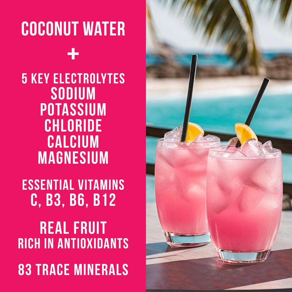 Scoop of Reef Replenish dissolving in water for quick electrolyte replacement.