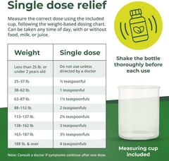 Adult dosing chart helps safe, weight-based dosing with REESE'S PINWORM.