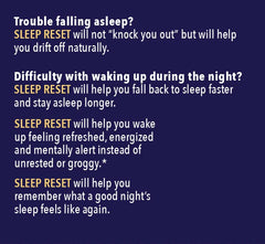 Regen HF Sleep Reset capsules close-up indicating additive-free sleep support.