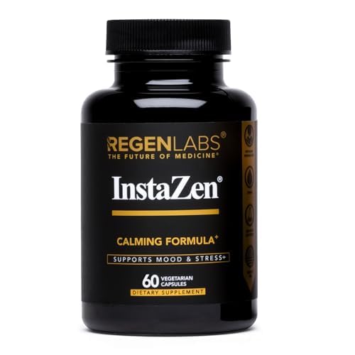 Regen Labs InstaZen bottle for convenient, on-the-go stress relief.