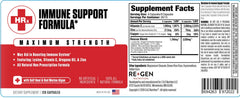 Re+Gen Nutrition label and quality claim highlight GMP facility.