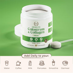 Regen Vitality smoothie idea featuring vanilla bean collagen blend.