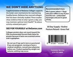 ReGenos Joint Health dissolving in water with a neutral flavor.