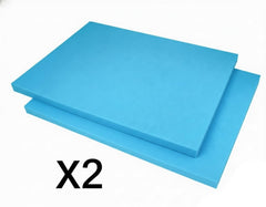 Rehabilitation Advantage self-adhesive foam padding close-up showing adhesion to a surface.