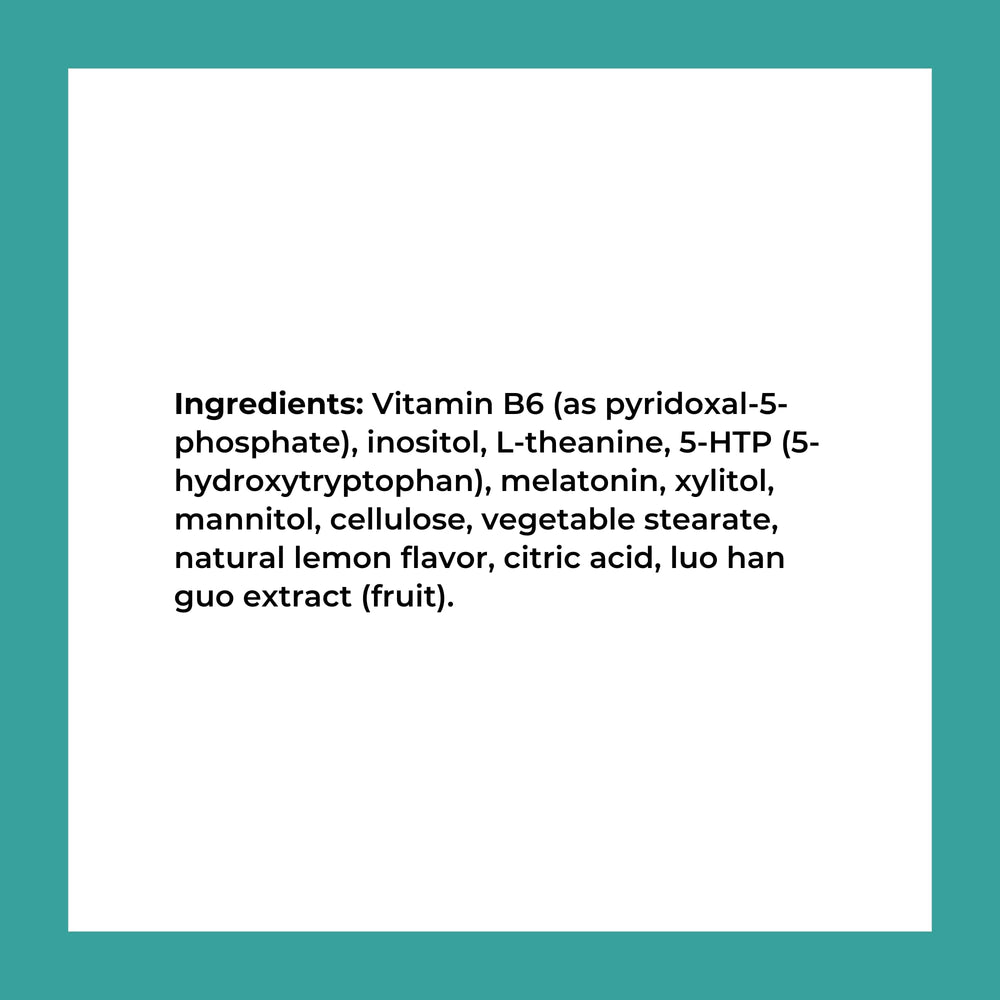 L-Theanine ingredient highlighting soothing calm before sleep
