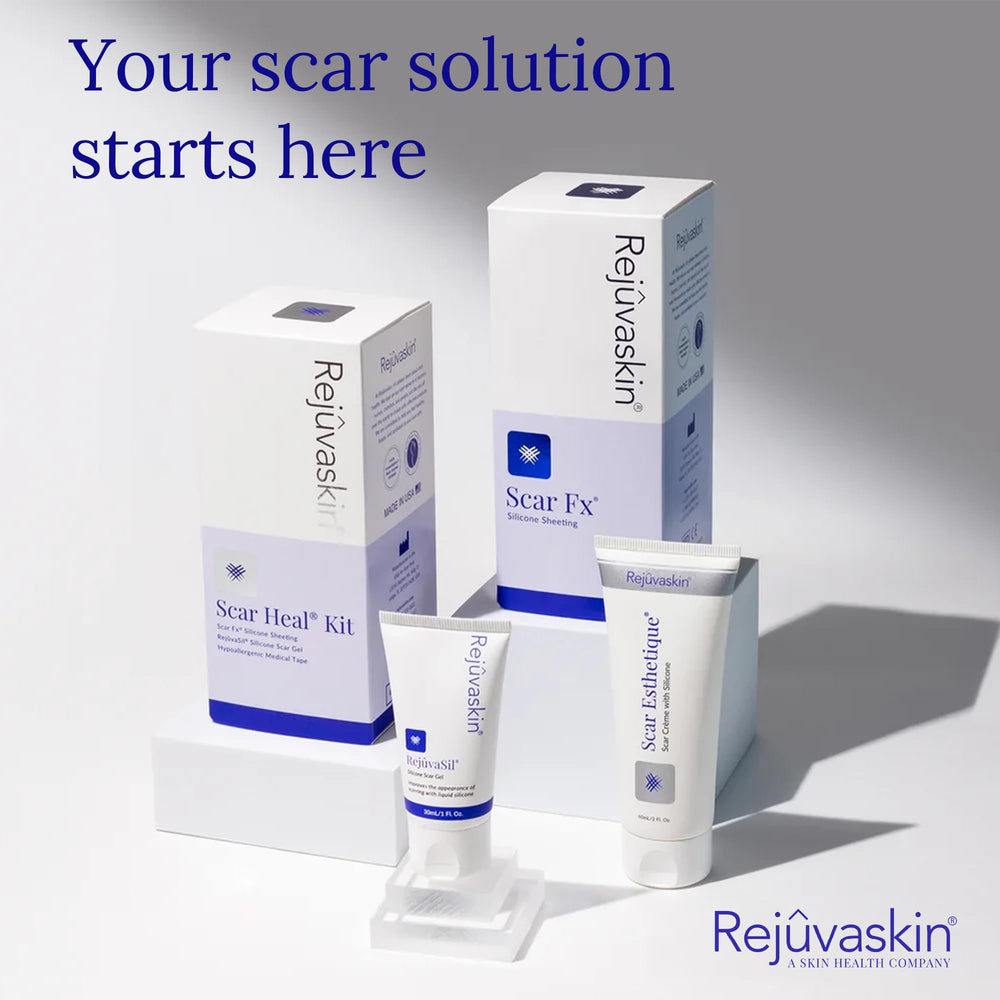 Rejuvaskin Scar Esthetique scar area close-up for improved texture