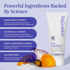 Rejuvaskin Scar Esthetique travel-size bottle ready for on-the-go care
