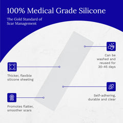 Nighttime wear of Scar FX sheet supports scar care during sleep