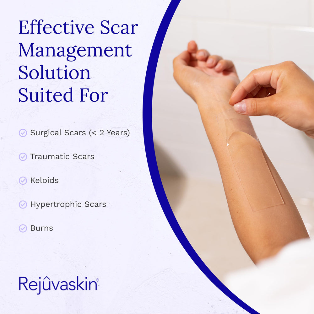 Self-adhering Scar FX design sticks without tape for easy daily use